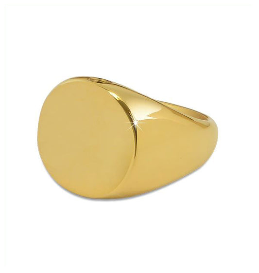 Mens Cremation Gold Ring Keepsake Size - 10.5