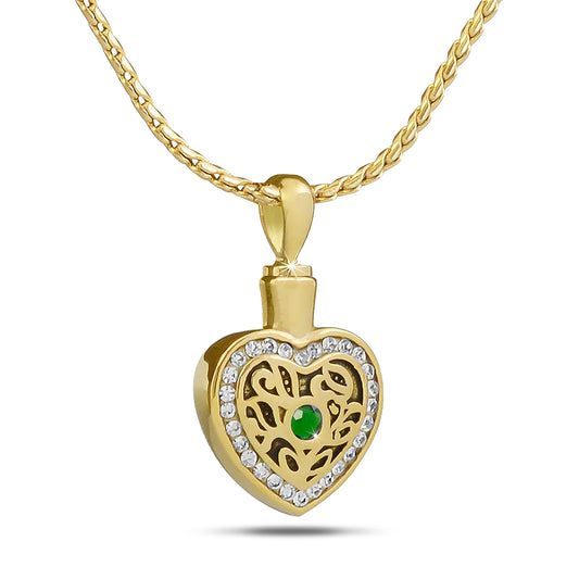 May w/ Emerald Gold Steel Keepsake