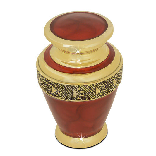 Deep Love Brass Pet Urn